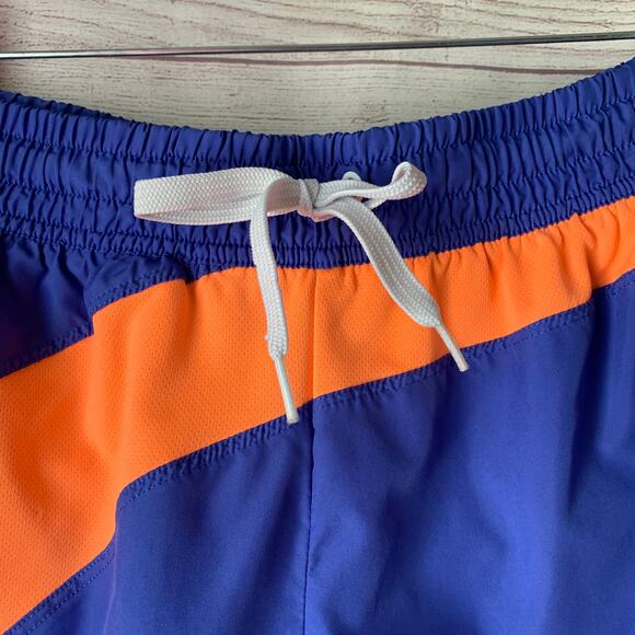 Fila Blue and Orange Shorts Drawstring Elastic Waist Gym Shorts Size Medium - Picture 11 of 11